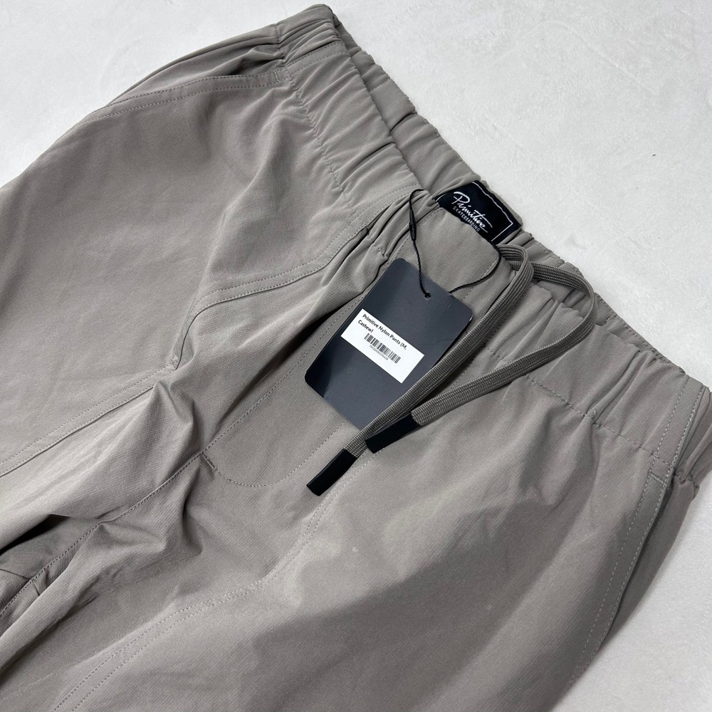 Primitive Skateboarding Nylon Pants Cashew Grey Mens Medium NWT